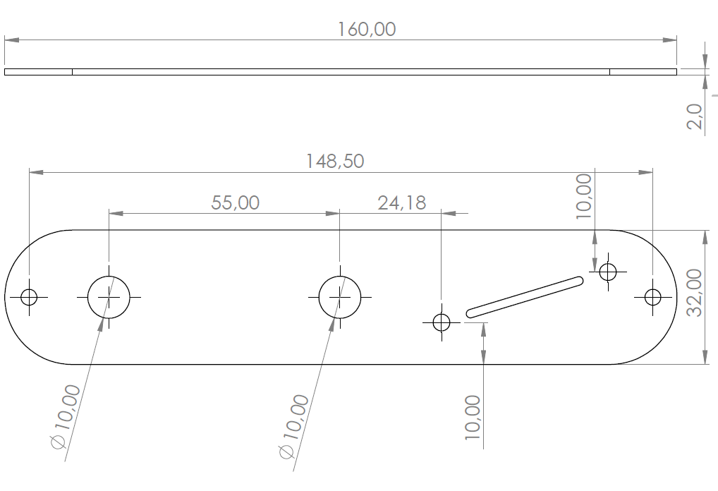 Ramme TL Control Plate with Angled Switch (Stainless Steel)