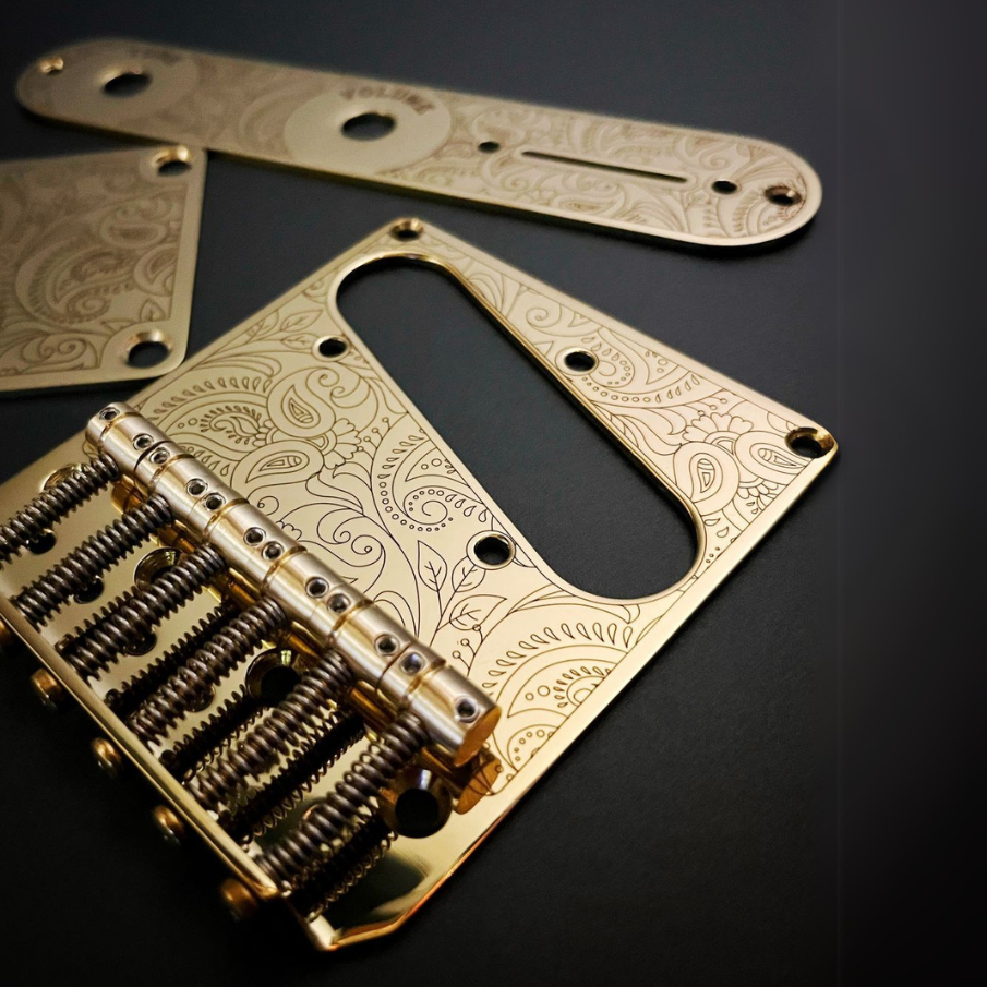 Kit TL Paisley - Ramme Vintage 6C (Stainless Steel - Gold)