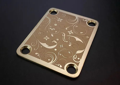 Ramme Floral Neck Plate (Stainless Steel)