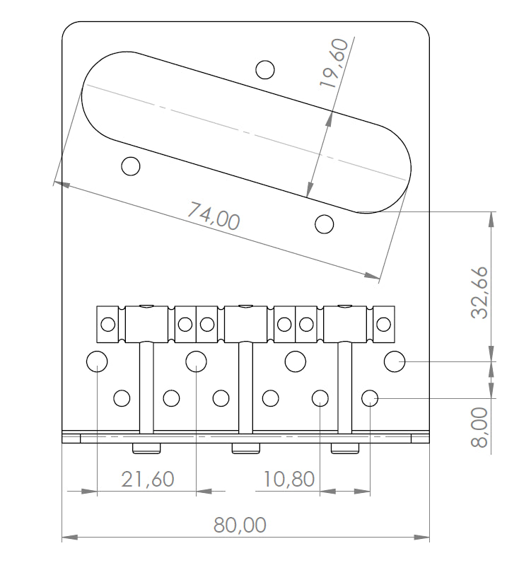 Ramme TL Gallant Fixed Bridge (Stainless Steel)