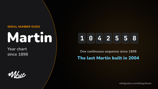 Martin serial number guide: example serial 1042558, the last Martin built in 2004