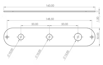 Ramme TL Control Plate Toggle Switch (Stainless Steel)