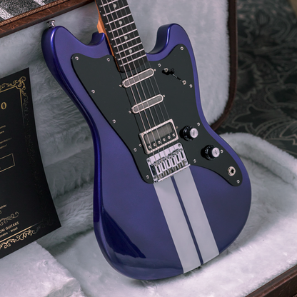 MV Guitars Musclecaster, Blue & White