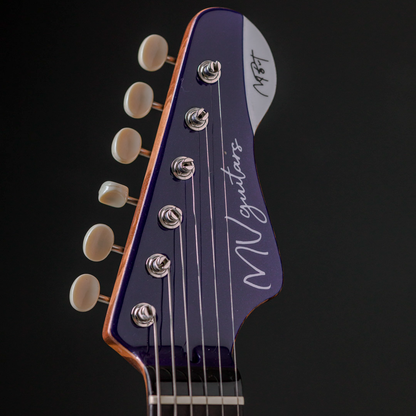 MV Guitars Musclecaster, Blue & White