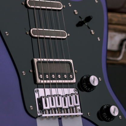 MV Guitars Musclecaster, Blue & White