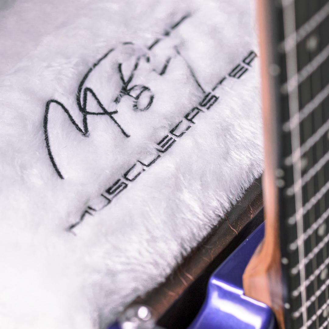 MV Guitars Musclecaster, Blue & White