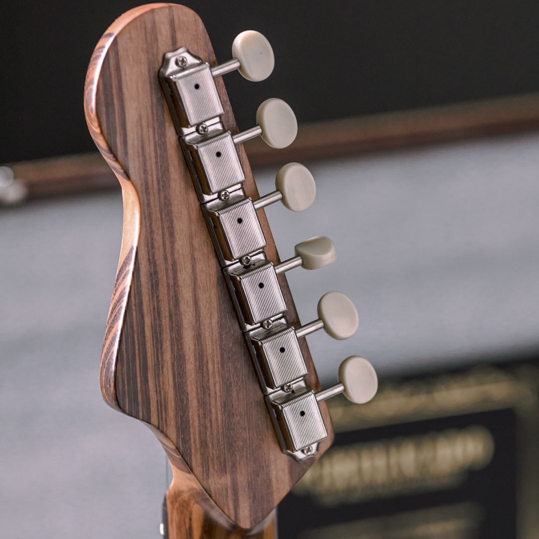 MV Guitars Musclecaster, Blue & White