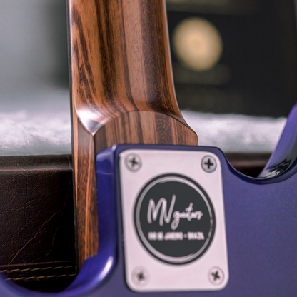 MV Guitars Musclecaster, Blue & White