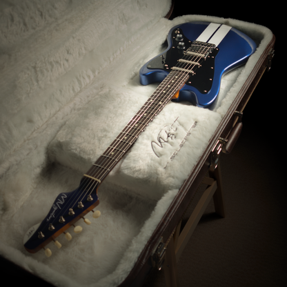 MV Guitars Musclecaster, Blue & White