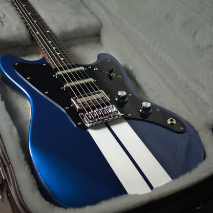 MV Guitars Musclecaster, Blue & White