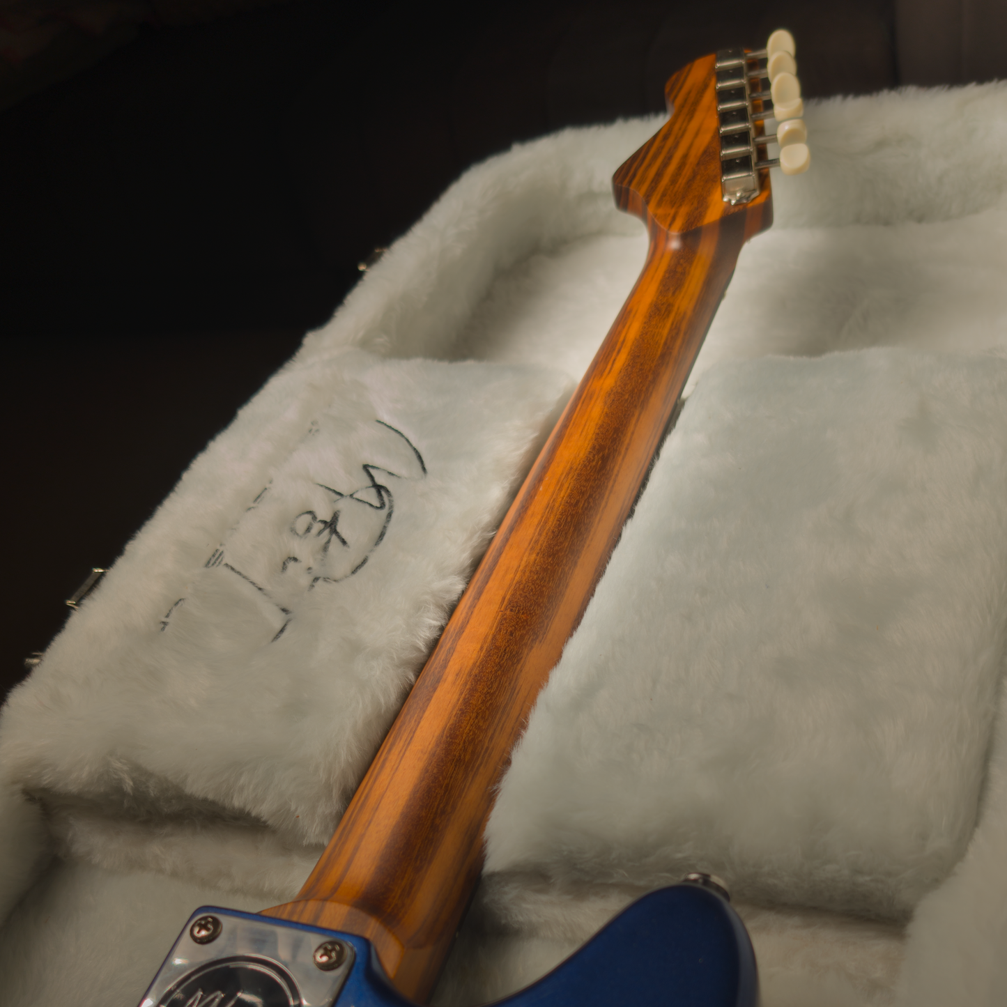 MV Guitars Musclecaster, Blue & White