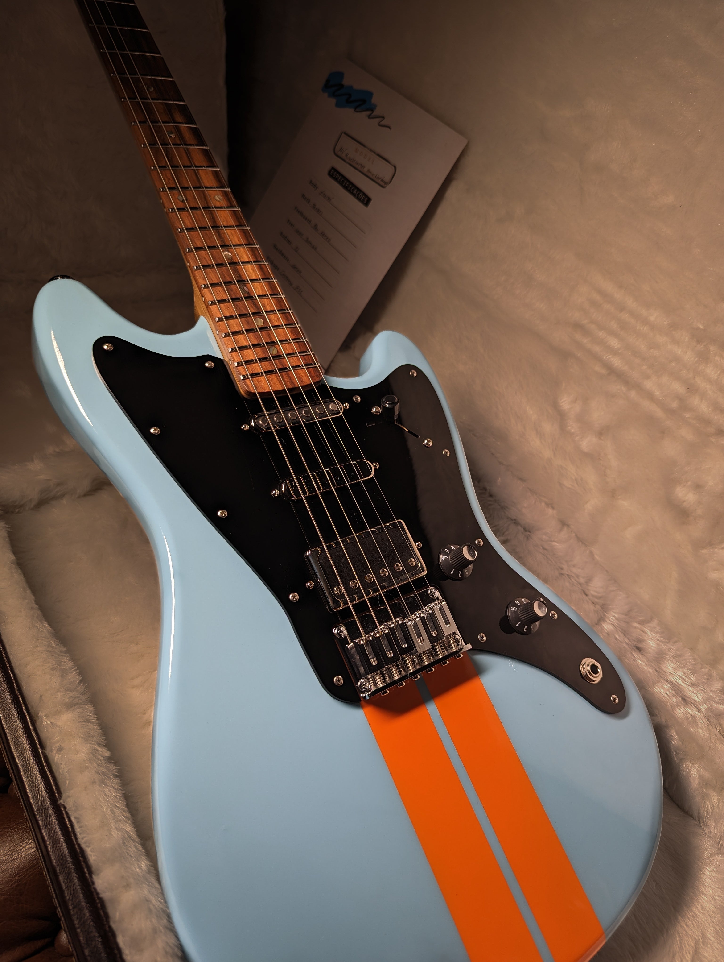 MV Guitars Musclecaster, MBit Custom, Baby Blue & – MBit Guitars