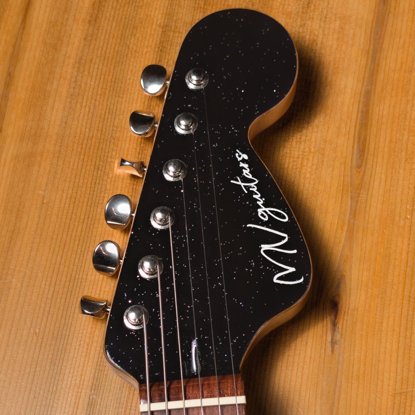 MV Guitars J Custom, Black Sparkle