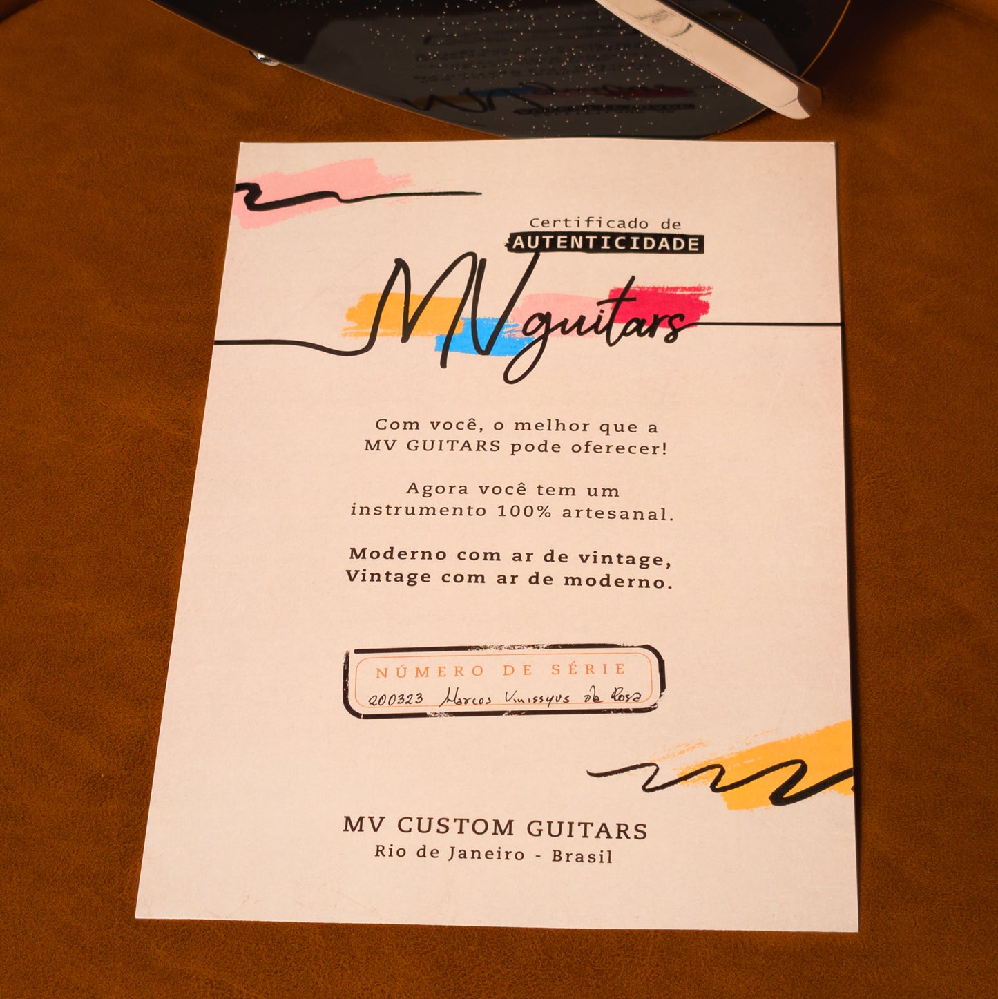 MV Guitars J Custom, Black Sparkle