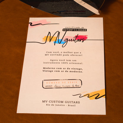 MV Guitars J Custom, Black Sparkle