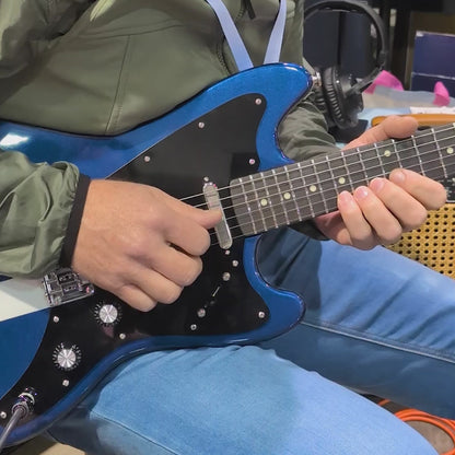 MV Guitars Musclecaster, Blue & White