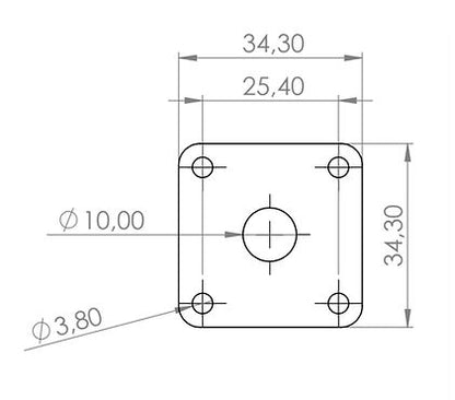 Ramme Floral Jack Plate (Stainless Steel)