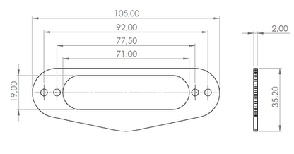Ramme Mounting Ring For Single Strat®-style Pickups