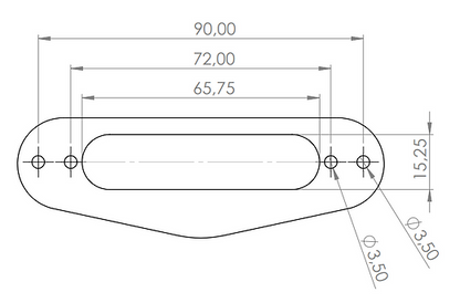 Ramme Mounting Ring For Single Pickups