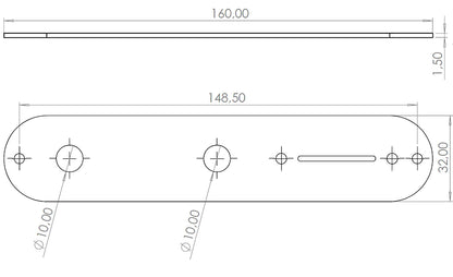 Ramme TL Floral Control Plate (Stainless Steel)