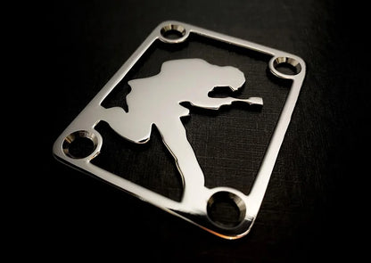 Ramme Guitarist Neck Plate (Stainless Steel)