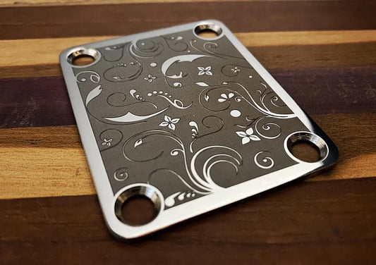 Ramme Floral Neck Plate (Stainless Steel)