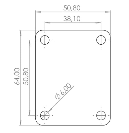 Ramme Guitarist Neck Plate (Stainless Steel)